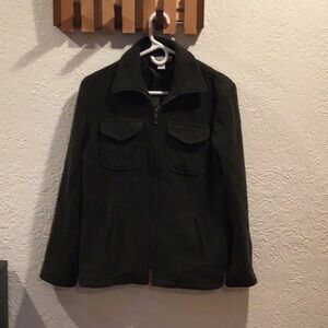 J. Crew Dark Green Zip-Up Jacket